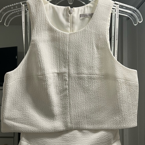 Shopbop Black Halo white 2-piece set, tank and skirt - Picture 5 of 6